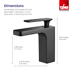 Смеситель для раковины с гигиеническим душем Timo Torne 4360/03G черный 250_100_2835262